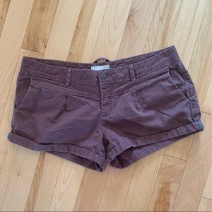 Garage burgundy shorts